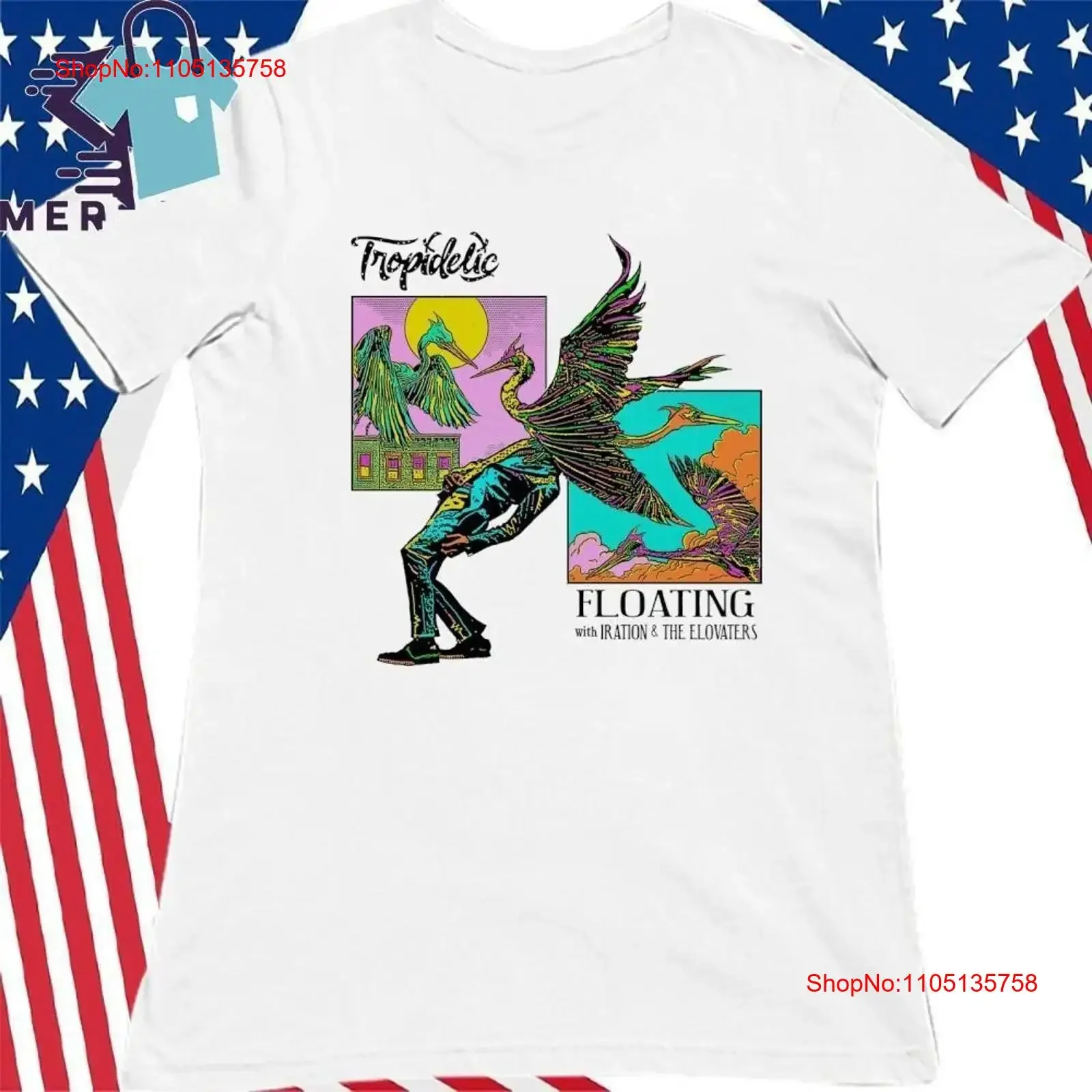 Tropidelic Floating With Iration The Elovaters T Shirt White vintage Washed designer clothes Slightly Comfortable Soft Stylish