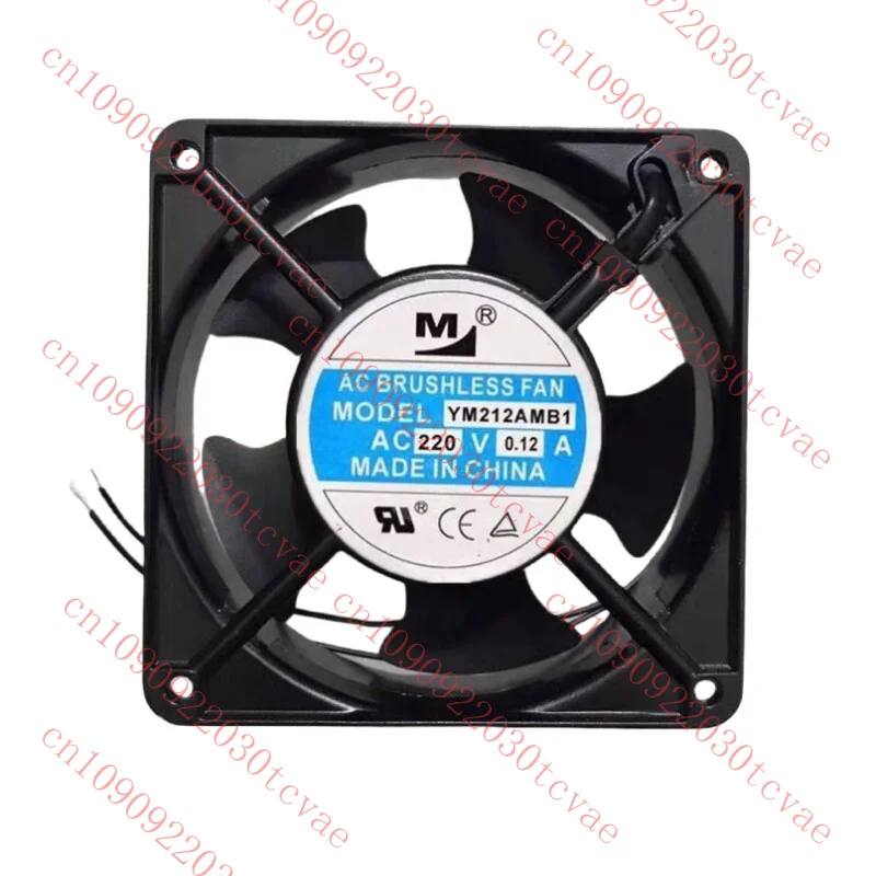 

New YM212AMB1 12038 AC220V 0.12A 2-Wire 120*120*38mm Square Cooling Fan