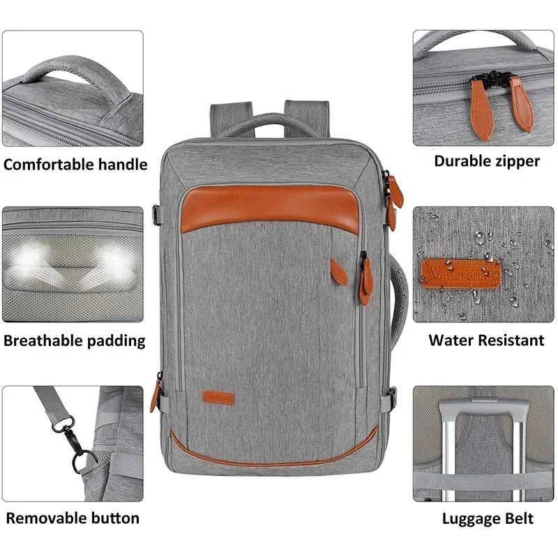 Large Capacity Travel Expandable Large Suitcase Backpacks With 4 Packing Cubes Water Resistant Luggage Daypack Backpack Mochila