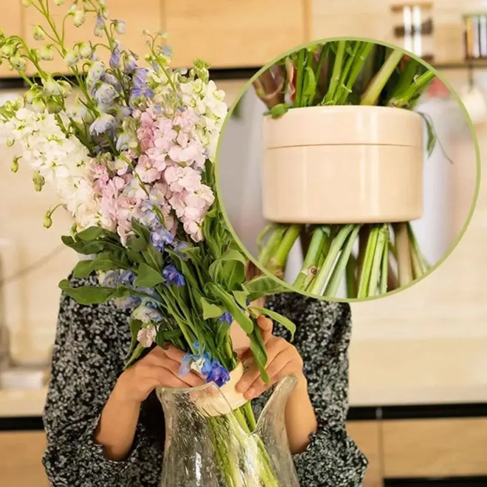 Plastic Spiral Ikebana Stem Holder DIY Arrangement Holder Flower Arranging Tools Spiral Stem Holder for Vases