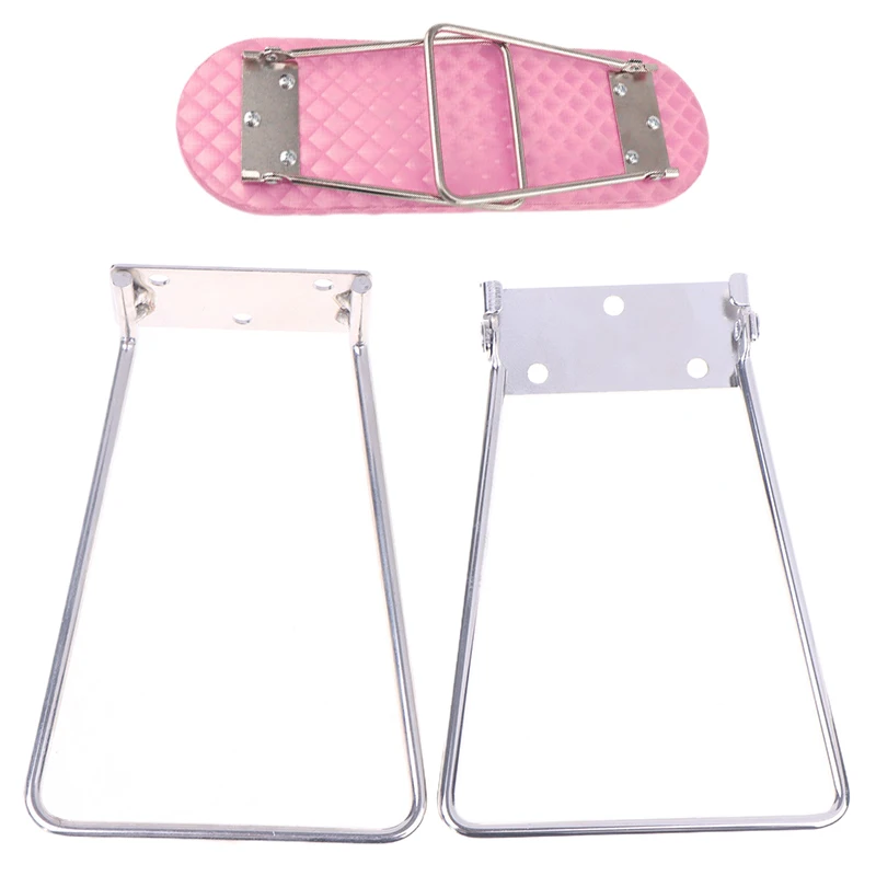 Repose-bras de manucure, coussin, Support de poignet, Support de main, pieds pliants en fil d'acier inoxydable pour oreiller de manucure