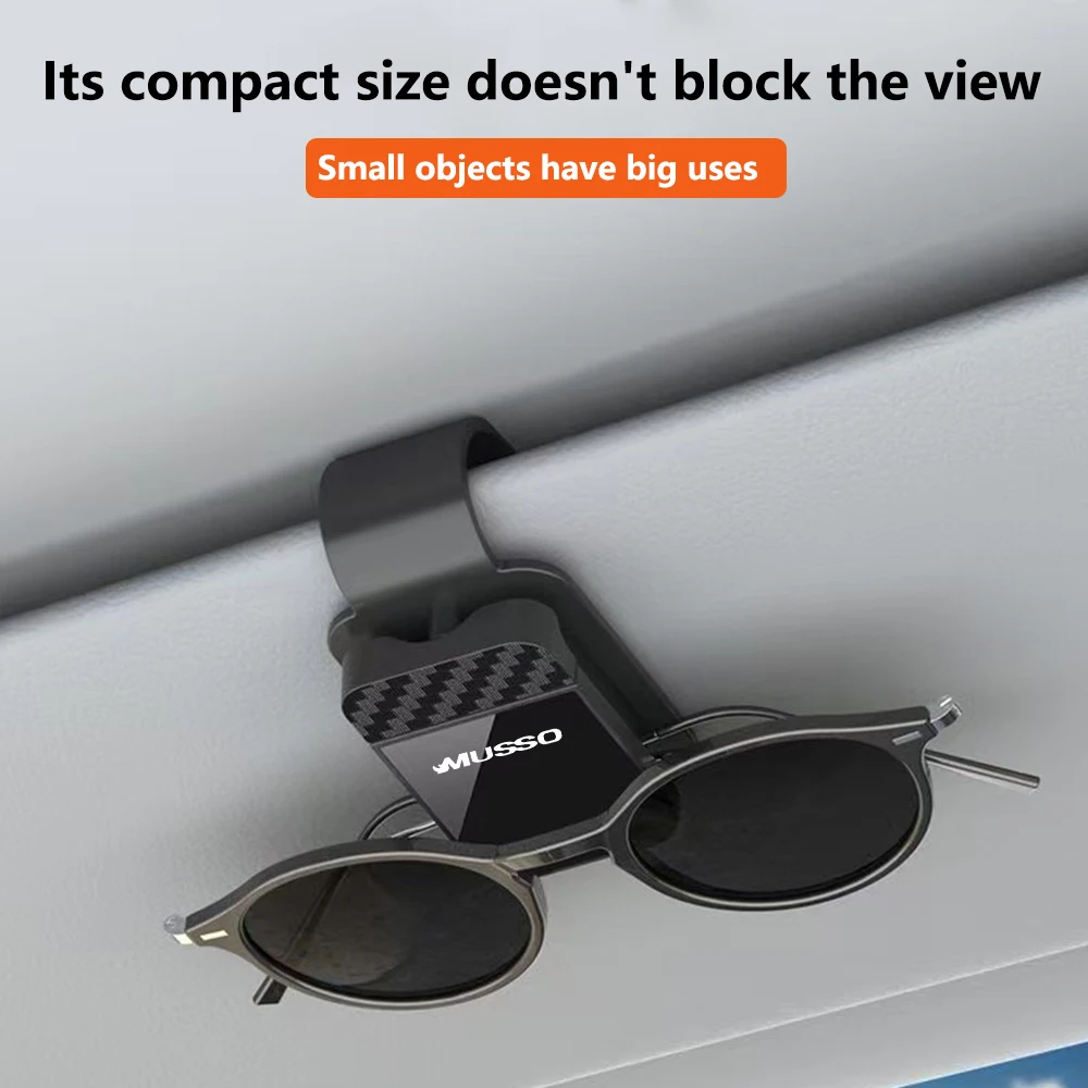 Multi-function Car glasses clip car glasses frame Car visor storage box  For SsangYong Korando Rexton Actyon Tivoli Kyron Musso