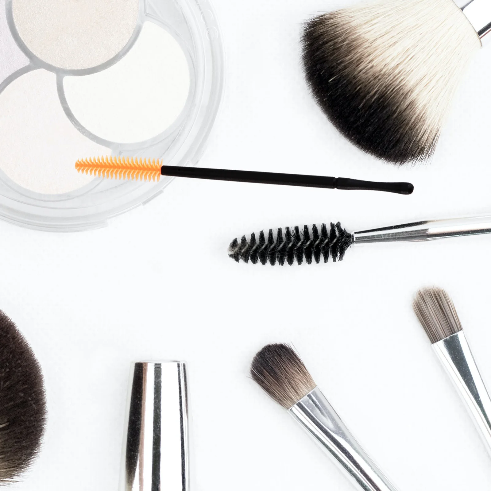 50 قطعة عصي الماسكارا القابل للتصرف رمش فرشاة مجموعة سيليكون الحاجب مشط للنساء ماكياج أداة صالون استخدام فرشاة #3