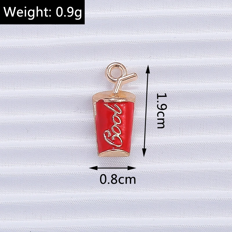 10 Stück Mix süße Sommergetränk Charms Emaille Eis Popsicle Charms Anhänger für Schmuckherstellung DIY Ohrringe Halskette Handwerk Geschenk – Detail 31