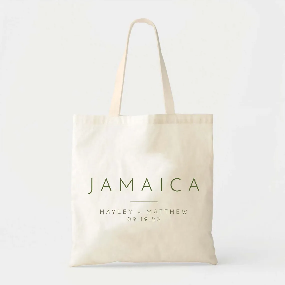 Jamaica Welcome Tote - Destination Wedding Welcome Bag - Custom Wedding Tote - Bridesmaids Gifts - Family Vacation - Beach Weddi