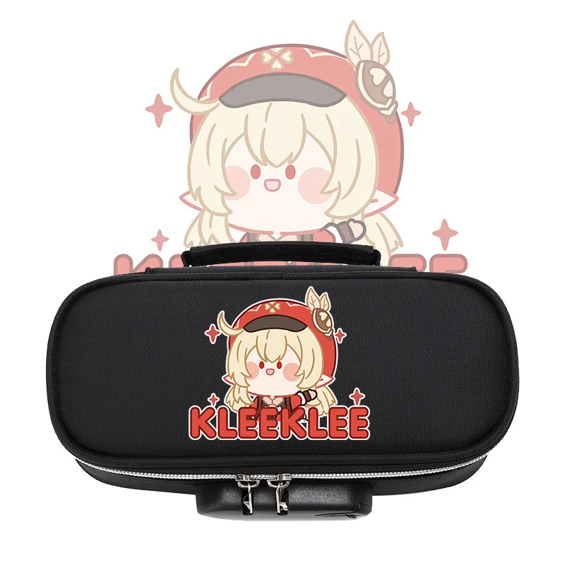 Genshin Impact Paimon Aether Popular Game Secondary Peripheral Trend Pencil Case Large Capacity Stationery Box School Supplies