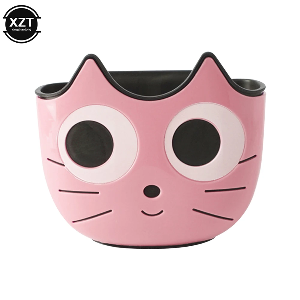 Cute Cat Sink Faucet Sponge Holder Storage Shelf Ajustable Hanging Storage Basket for Soap Sponge Kitchen Bathroom Organzier Bag