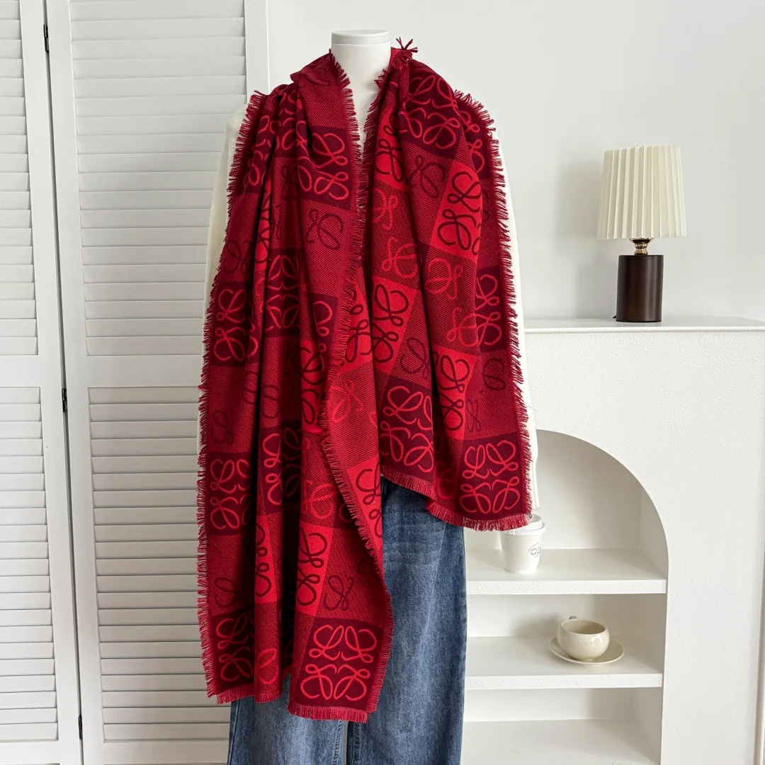 

Роскошный брендовый кашемировый хаф, женское толстое зимнее одеяло с кисточкой, большая шаль и накидка Bufanda, теплая мантилья, Рождественский подарок