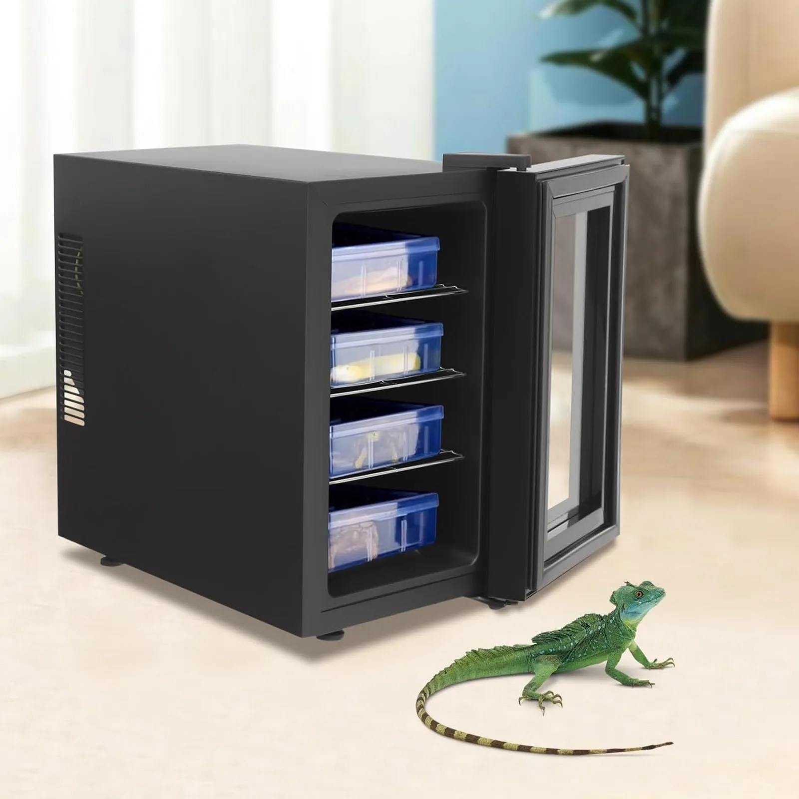 NIEUWE 23L Reptielen-ei-incubator, slimme incubator, 10-40 ° C/50-104 ° F, LED-display, laboratoriumincubator, koelen & verwarmen 220V-240V