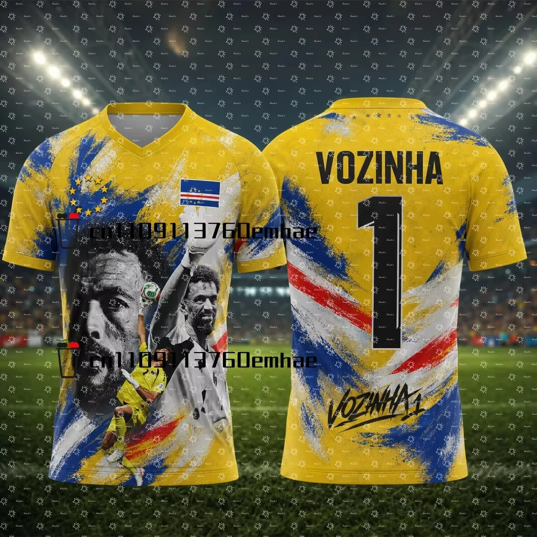 2026 Cape Verde Fan Commemorative Football Jersey Goalkeeper Jersey Summer Sports Men's T-Shirt Kid's Woman's Clothing ﻿