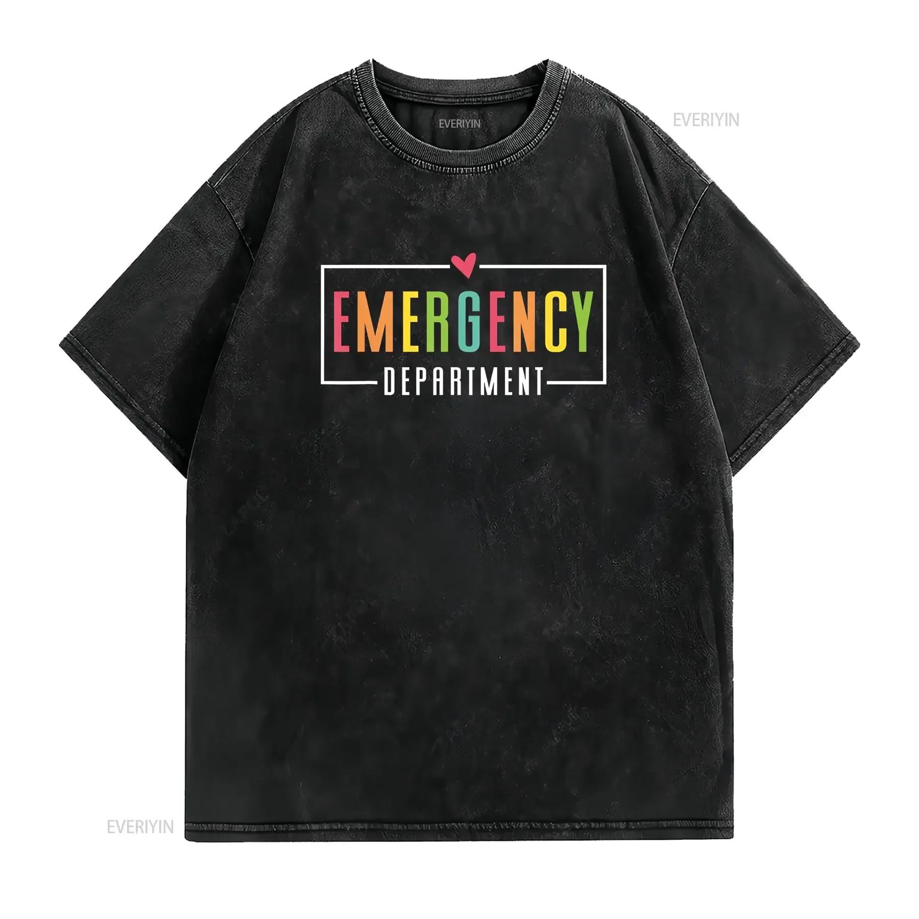 Emergency Department Room Healthcare T Shirt vintage Washed Comfortable streetwear Casual designer clothes Stretched Soft