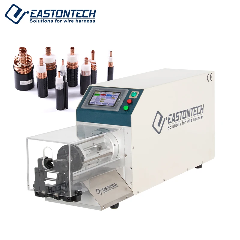 FACTORY Semi-Auto Multi-layer RG Coaxial Cable Wire Stripping Machine Wire Diameter 2-23mm Max.9 Layers Max.Stripping 100mm