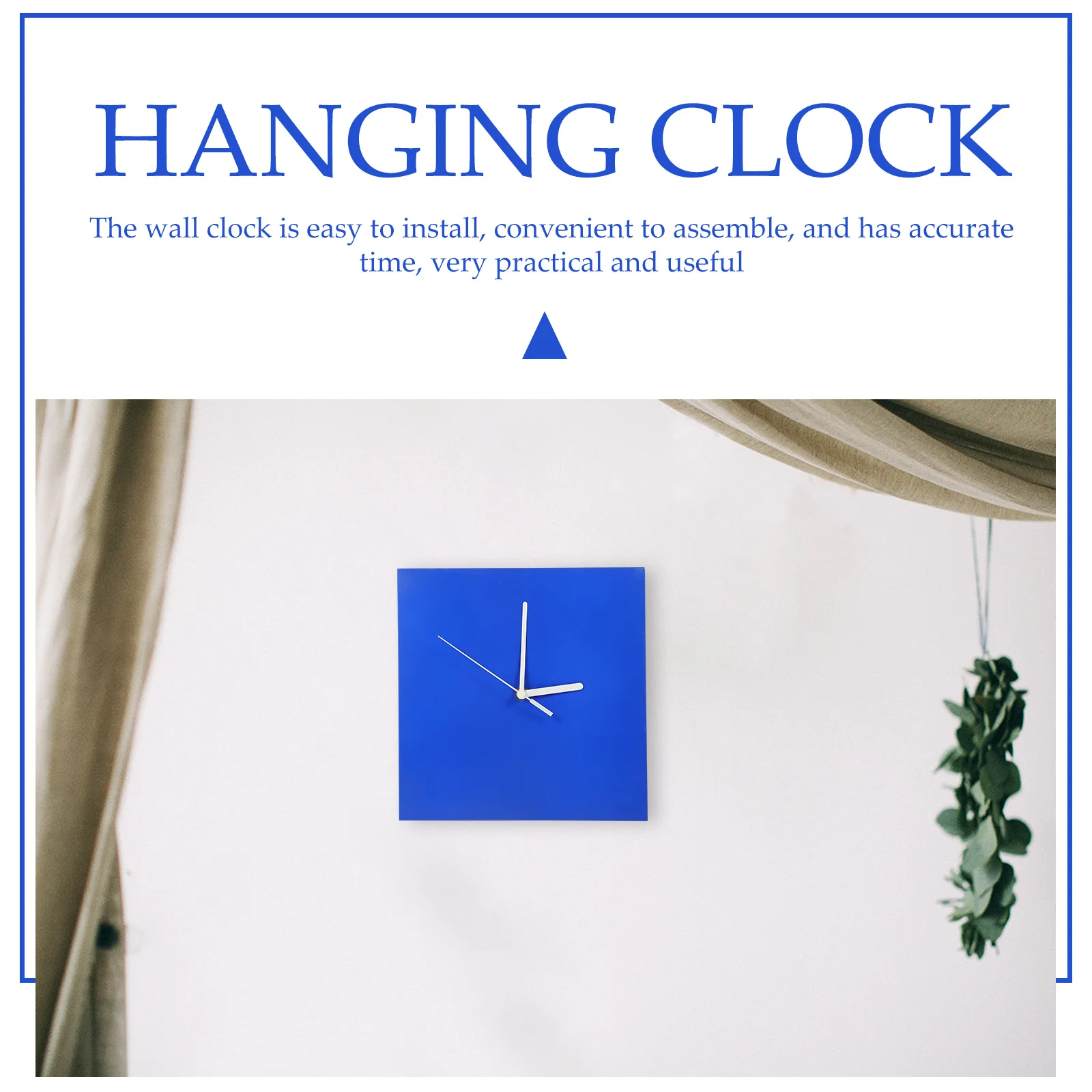 

Silent Decorative Wall Clock Non-Ticking Modern Wooden Frame Simple Style for Bedroom Living Room Office Wall Clock