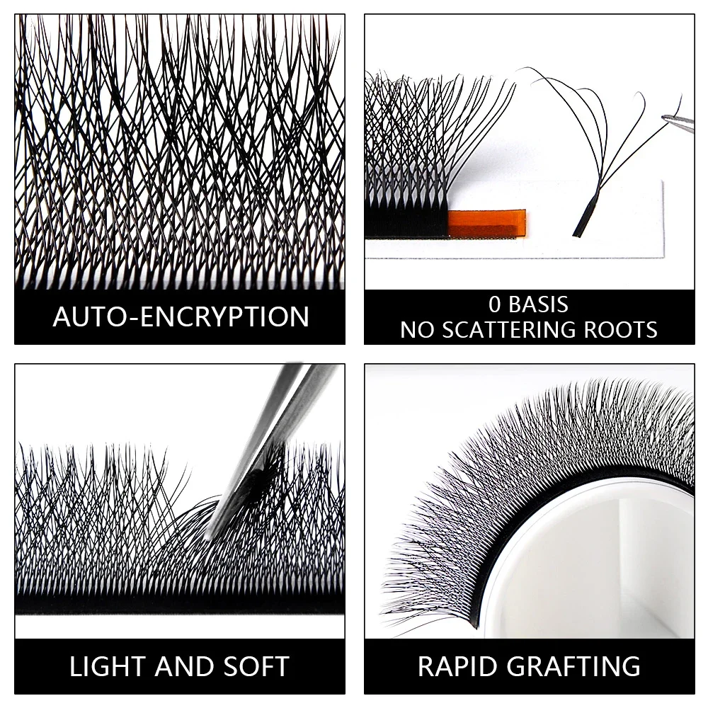 Befer 3D 4D 5D 6D 7D W Shaped Eyelash Extensions 5D W Lashes YY Shape Brazilian Volume Premade Fans Salons False Eyelashes