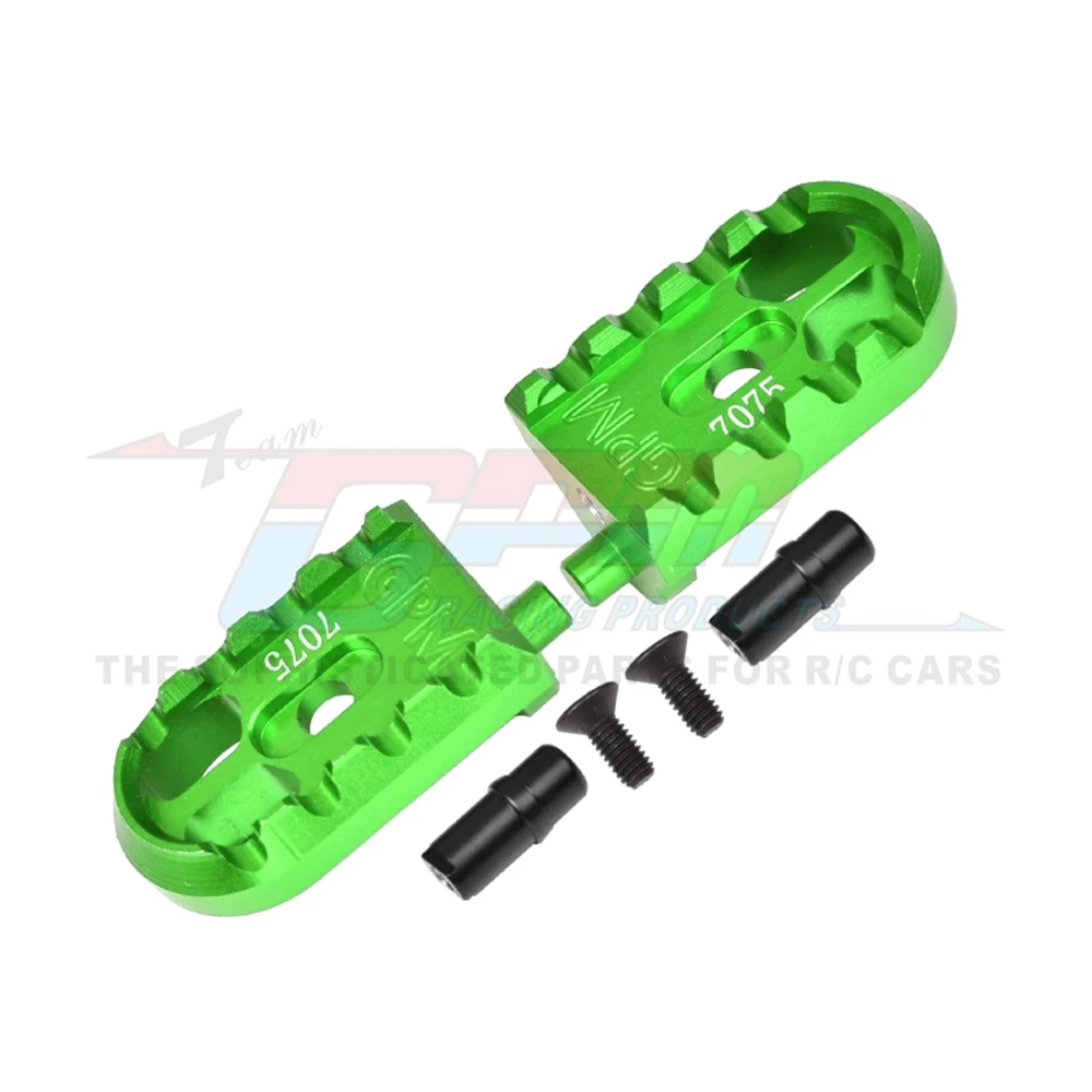 Pédales de repose-pieds en métal GPM LOS261006 pour moto LOSI 1/4 PROMOTO-MX LOS06000 LOS06002 Accessoires de mise à niveau