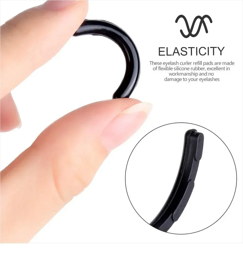 10/20/50 Stück Wimpernzange Make-up Styling-Tool Ersatzpads für Damen-Wimpernzange Gummi-Ersatzpads – Detail 5