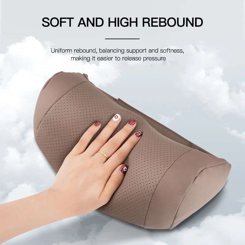 

Подходит для Mercedes-Benz BMW Audi Tesla, кожаный подголовник автомобиля, универсальные принадлежности для салона автомобиля Maybach, подушка для защиты сиденья и шеи