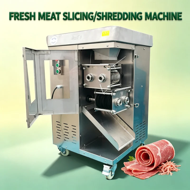 One Time Forming Meat Shredded Machine Commercial Meat Slicer High Power Fresh Meat Cutting Machine