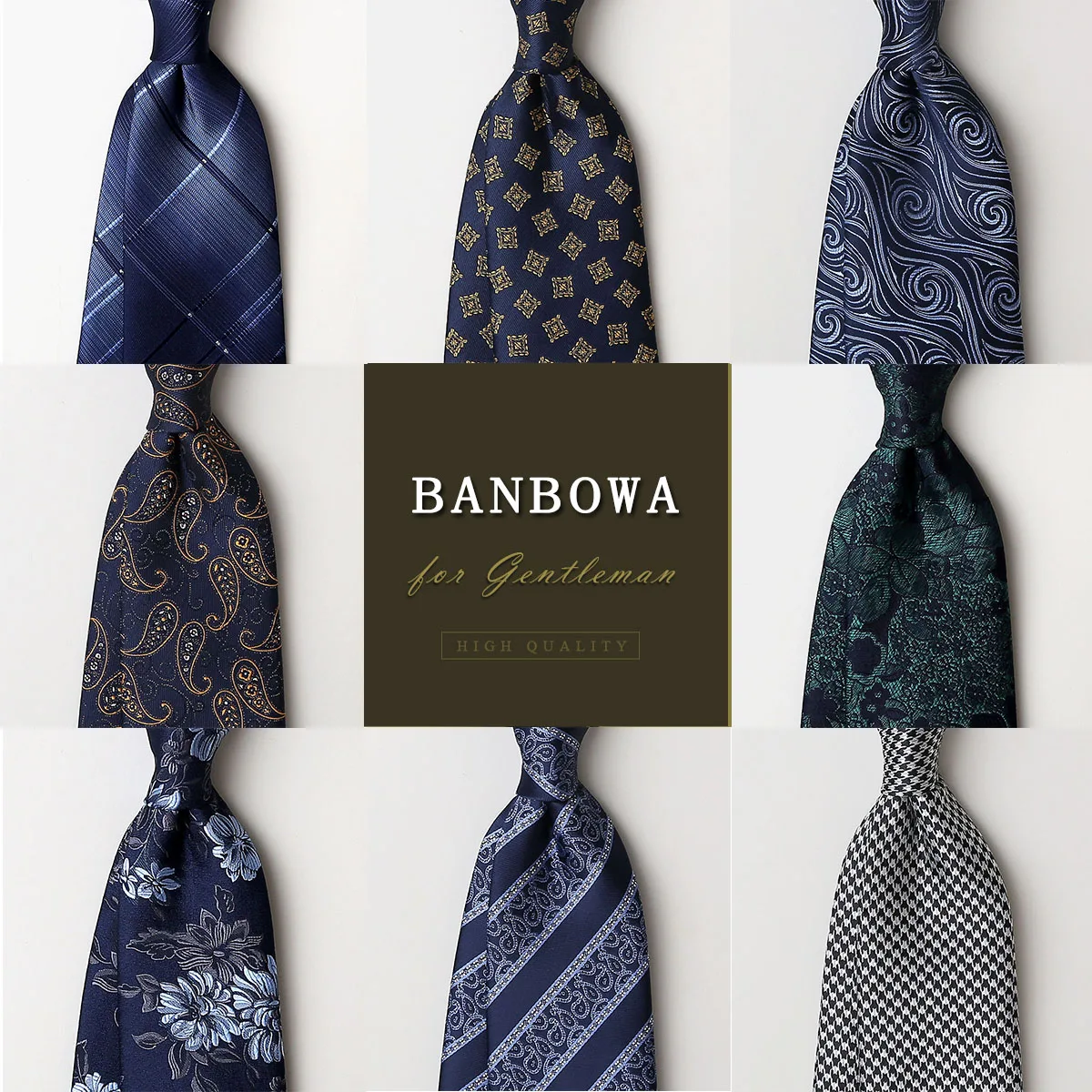 レトロ柄のおしゃれなメンズネクタイスーツ、ビジネス向け軽量高級ハイエンド、夫への誕生日プレゼントボックスセット