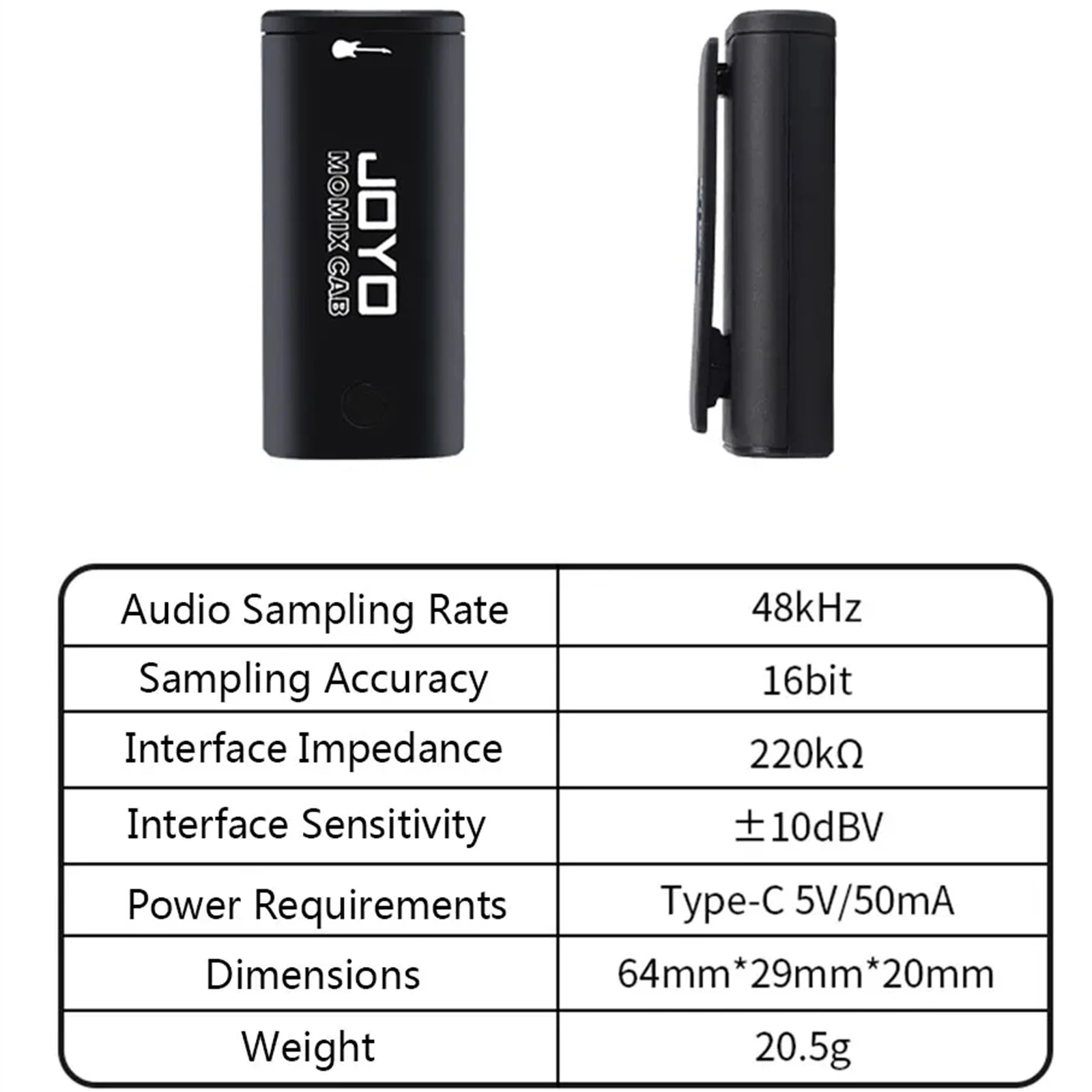 MOMIX CAB Live Sound Card Mixer USB Sound Card Guitar Plug and Play Portable Mini Audio Mixer Live Streaming Media Device view 5