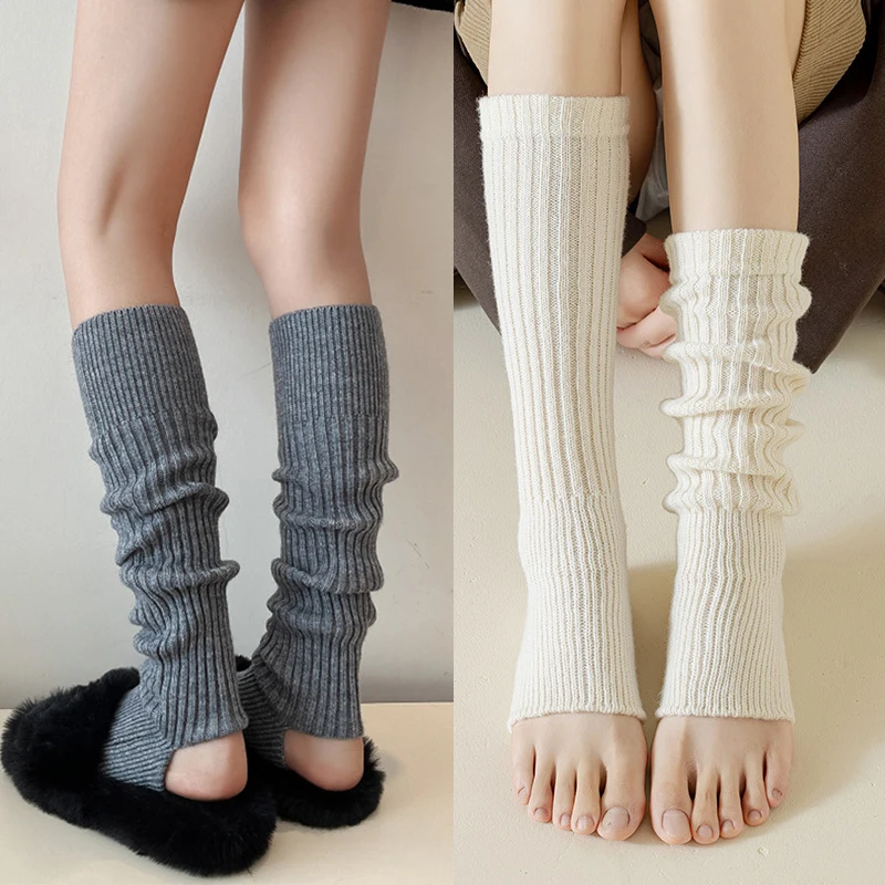 New Harajuku Loose Socks Y2k Stocking Calf Sleeves Women's Winter Leg Warmers Long Boots Knee High Calf Covers Mid-tube Socks