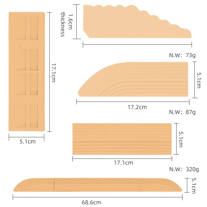 Replacement Threshold Bars Step Ramp Climbing Mat Kit Accessories for ECOVACS / xiaomi/ Narwal Roborock Sweeping Robot