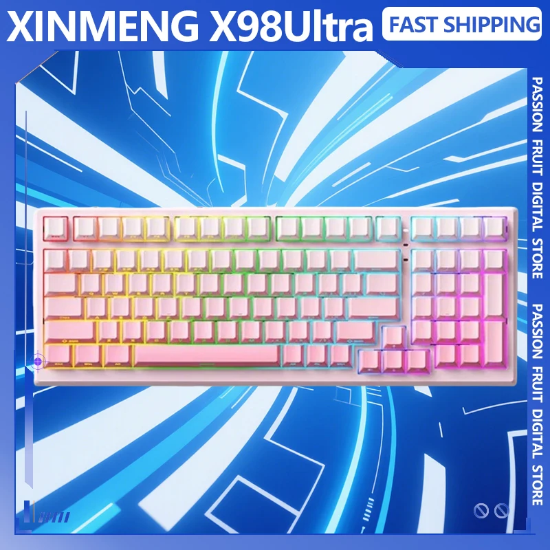 

Xinmeng X98Ultra Mechanical Keeyboard Wireless Bluetooth/2.4GHz Three Mode Custom Silent Gasket Hot Swap Esports Office Laptop