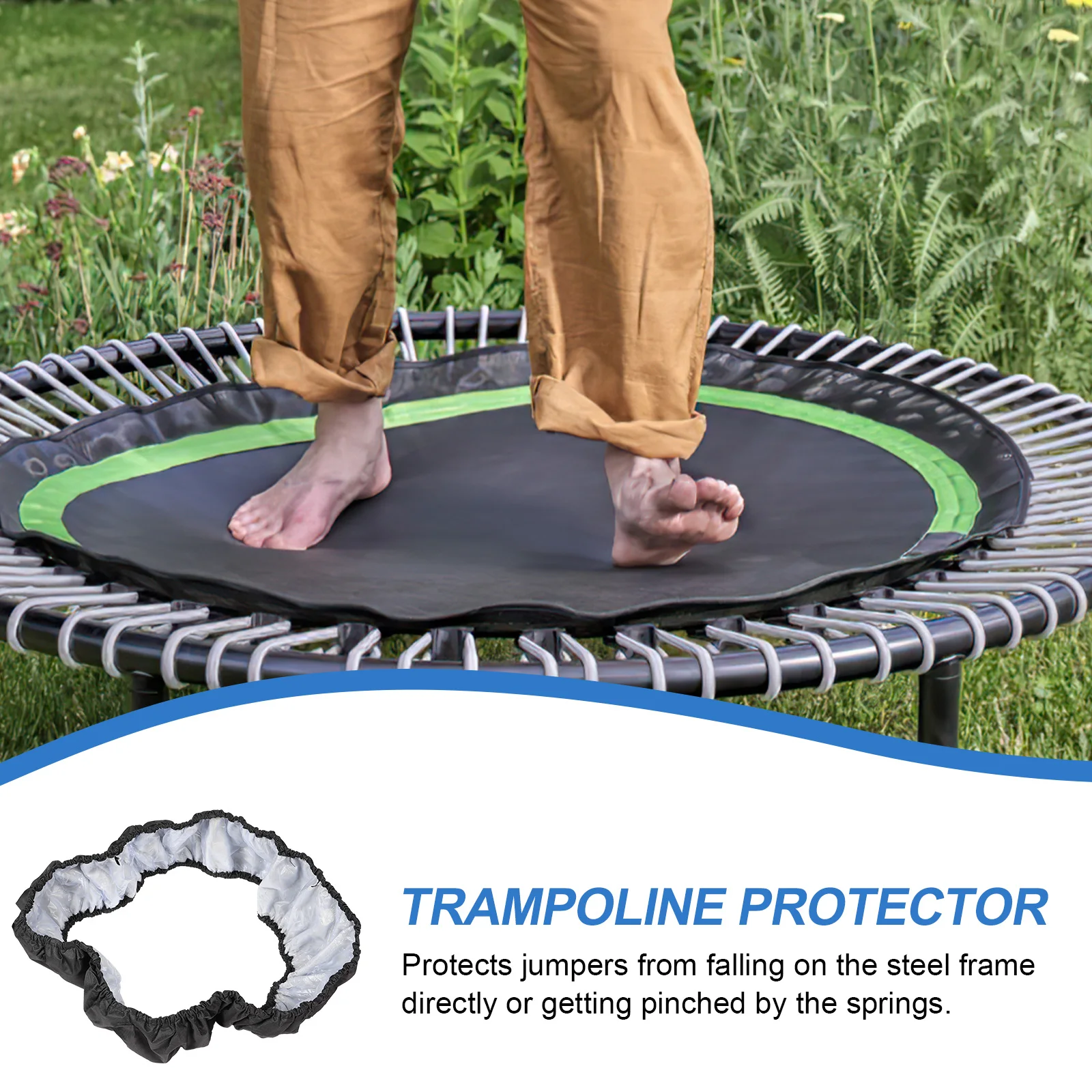 

1 pc 38 Inch Trampoline Sponge Cover Round Safety Protector 96Cm Red Replacement Cover For Kids Trampoline