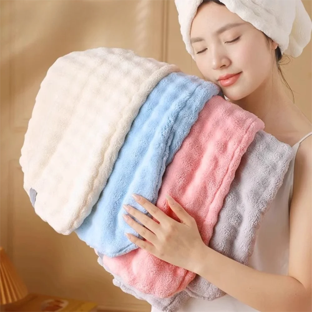 Fashion Extra Large Hair Towel Super Absorbent Soft Hair Towel Wrap Comfortable Fast Drying Quick Dry Hair Towel Spa Use