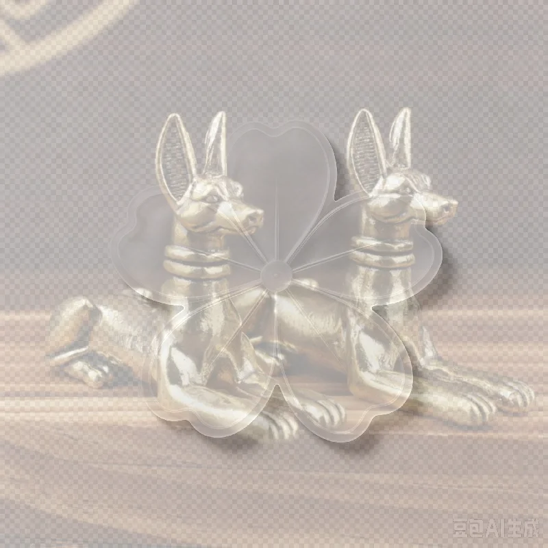 Vintage Brass Egyptian Pharaoh Hound Statue Exquisite Decor Tea Pet Piece For Home Office Desktop Decorative Ornaments