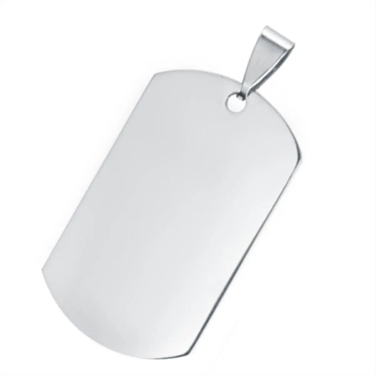 X16A Hot 20PCS Stainless Steel Stamping Blanks Dog Tag Pendants with Snaps for Jewelry Making Pet ID Name Tags Handicrafts