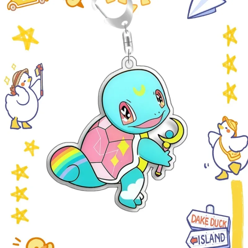 Keychain For Pokemon Kirlia Umbreon Pidgey Acrylic Homemade Cartoon Anime Backpack Pendant Decoration Collection Fans Gift 5cm
