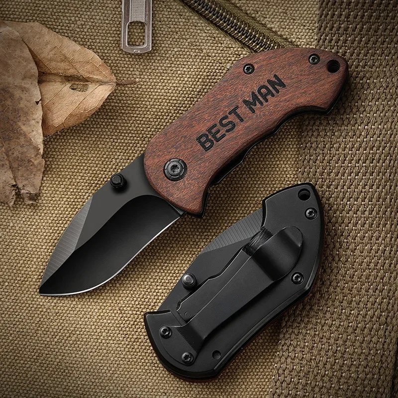 1pc Stainless steel outdoor folding knife，Portable EDC Pocket Knife，Multi -purpose fruit knife and cutting knife