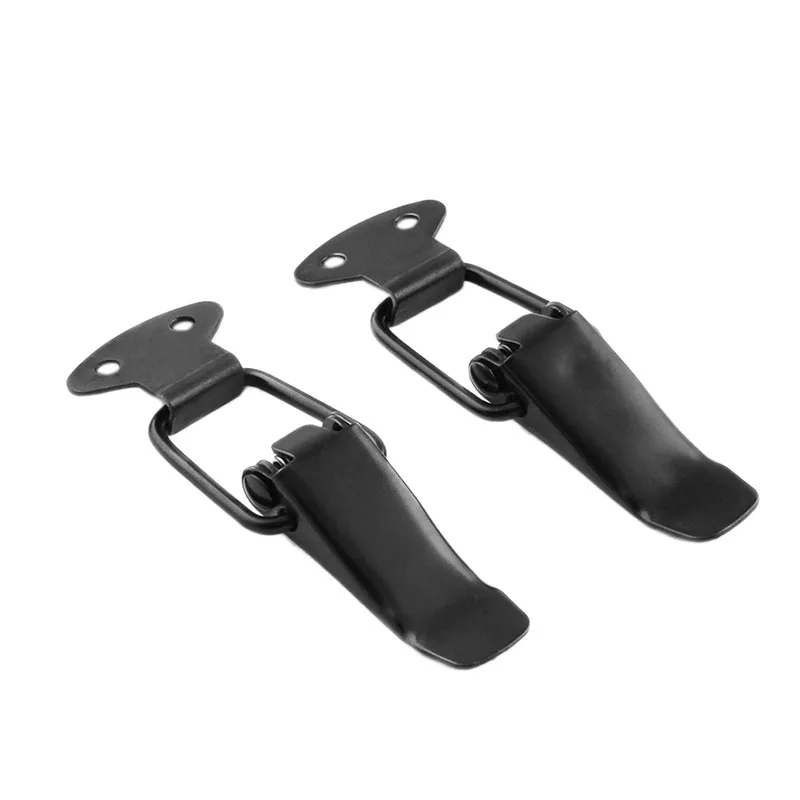 2Pcs Universal Black Car Bumpers Trunk Hatch Lids Release Fasteners Kit Hood Pin Lock Clasp Clip Kit for Car Vehicle