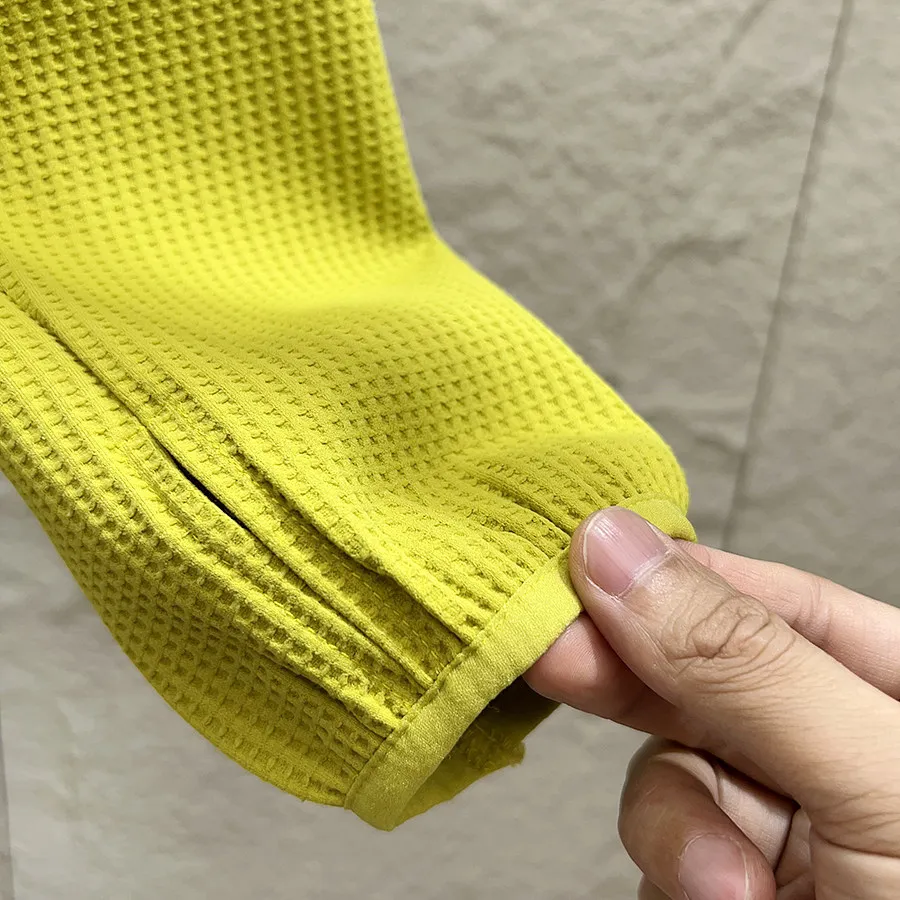 Unisex Mountain-Style Color-Block-Kapuzenpullover – Atmungsaktives Waffelstrick-Langarmshirt für Outdoor-Wanderungen & Radfahren – Detail 20