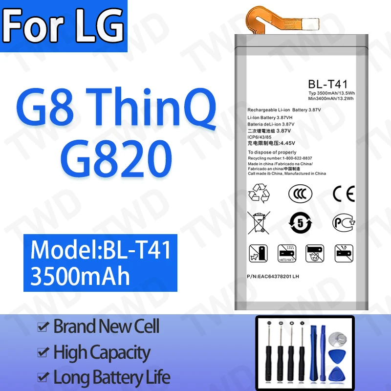 BL-T41 Large capacity 3500mAh Battery For LG G8 ThinQ Batteries New High Quanlity+Free Tools