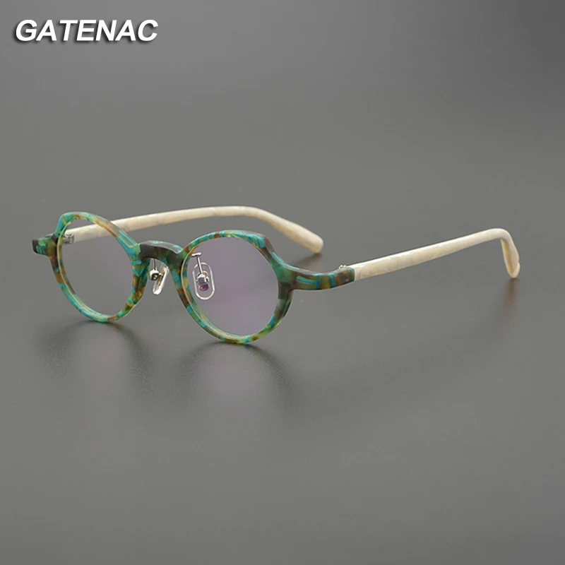 Cat Eye Acetate Glasses Frame Women 2024 New Vintage Prescription Myopia Eyeglasses Frame Luxury Brand Designer Small Eyewear