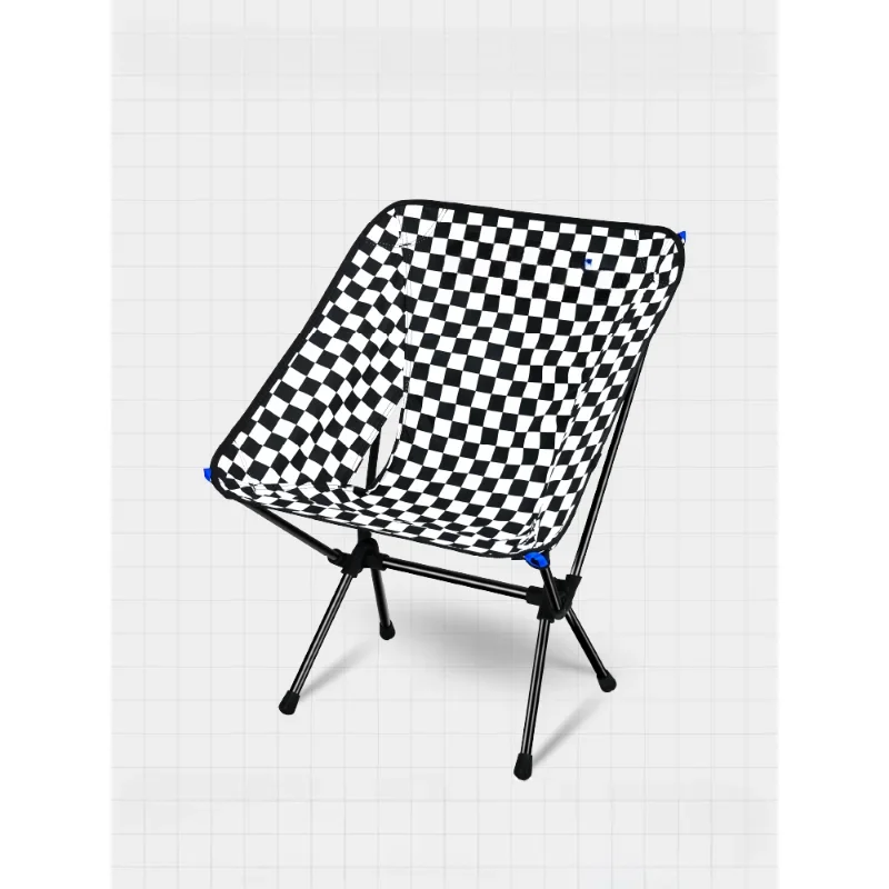 Moon Chair Outdoor Camping Chair Ultralight Folding Chair Portable Camping Aluminum Alloy Lattice Strong Load-BearingSafe Stable