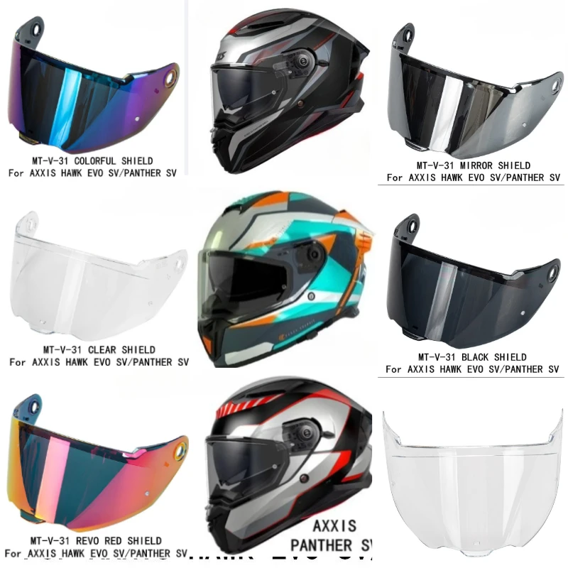 

1PC For AXXIS Helmet Visor for MT-V-31 Motorcycle Helmets Visor Lens Case for HAWK EVO SV PANTHER SV Helmet Lens Windshield