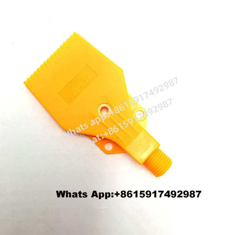 

727-15 Plastic Wind Jet Air Nozzle 1/4" BSPT Three Screw Hole Air Blowing Nozzle 16 Holes Air Knife Flat Fan Spray Nozzle