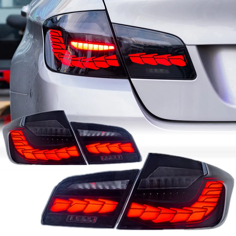 Светодиодные задние фонари для BMW 5 серии 2011-2017 M5 F10 F18 528i 535i 550i 535D Автомобильные чешуи дракона в сборе, задние стоп-сигналы