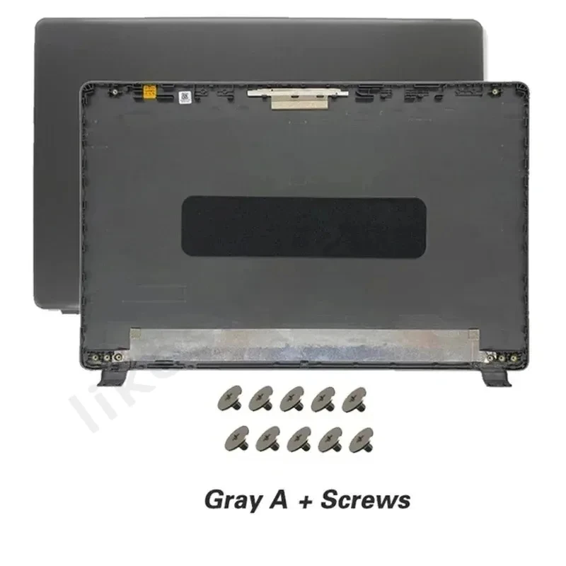 Nouveau boîtier de remplacement pour Acer Aspire 3 A315-42 A315-42G A315-54K A315-56 N19C1 EX215-51, couvercle supérieur/encadrement/charnières pour écran LCD, gris