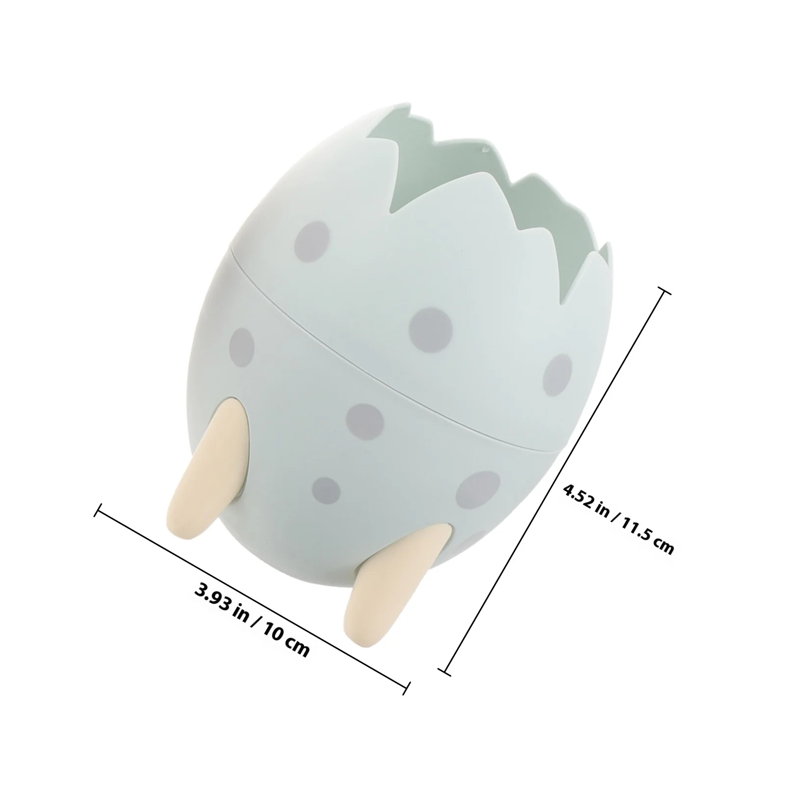 3 قطع من حاوية أقلام بيضة الديناصور، منظم فرش المكياج، مكتب مزخرف، حامل قلم مرتب وعملي #6