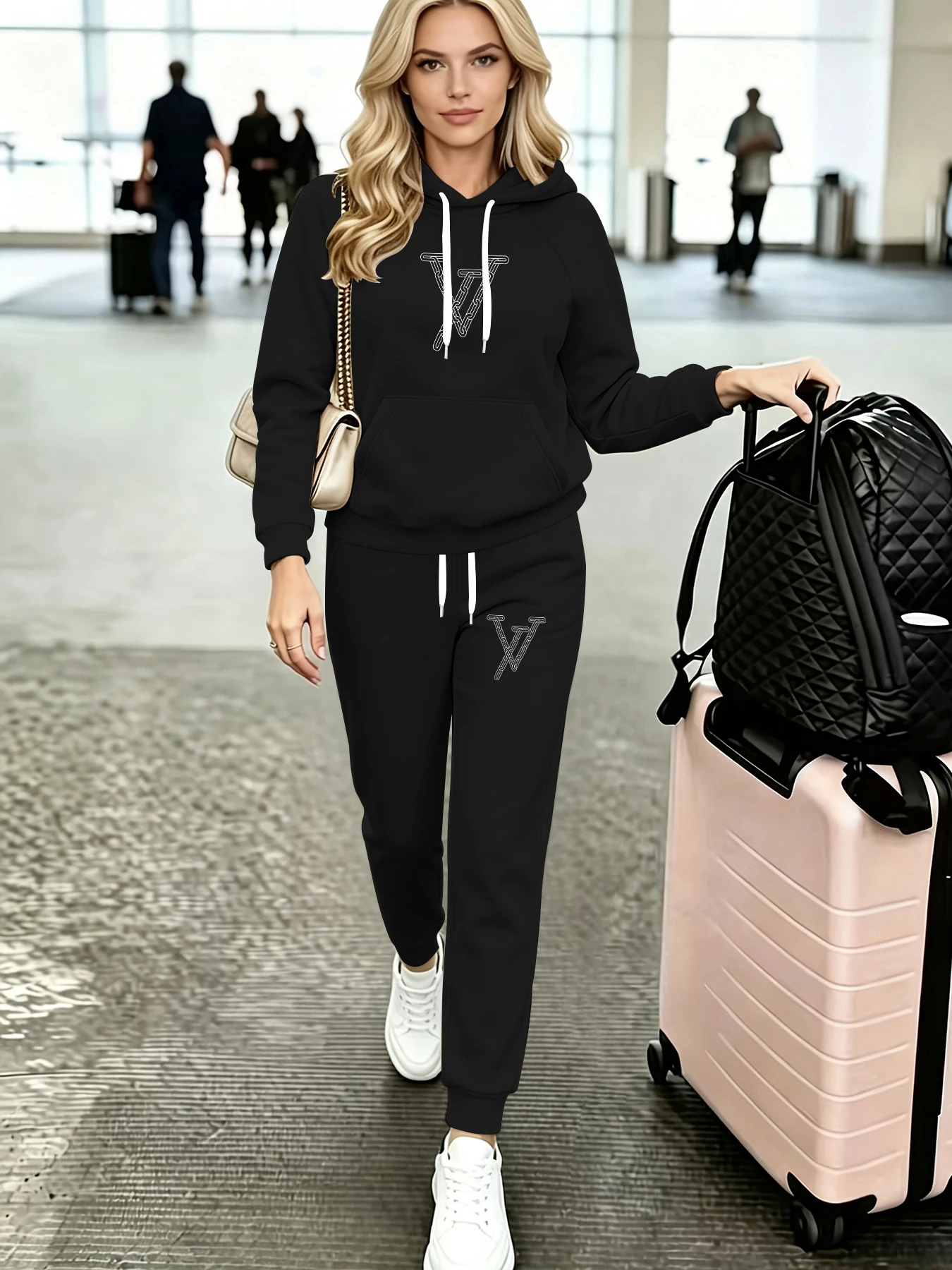 Winter Clothing Essentials For Men - Women's loose oversized hoodie and pants