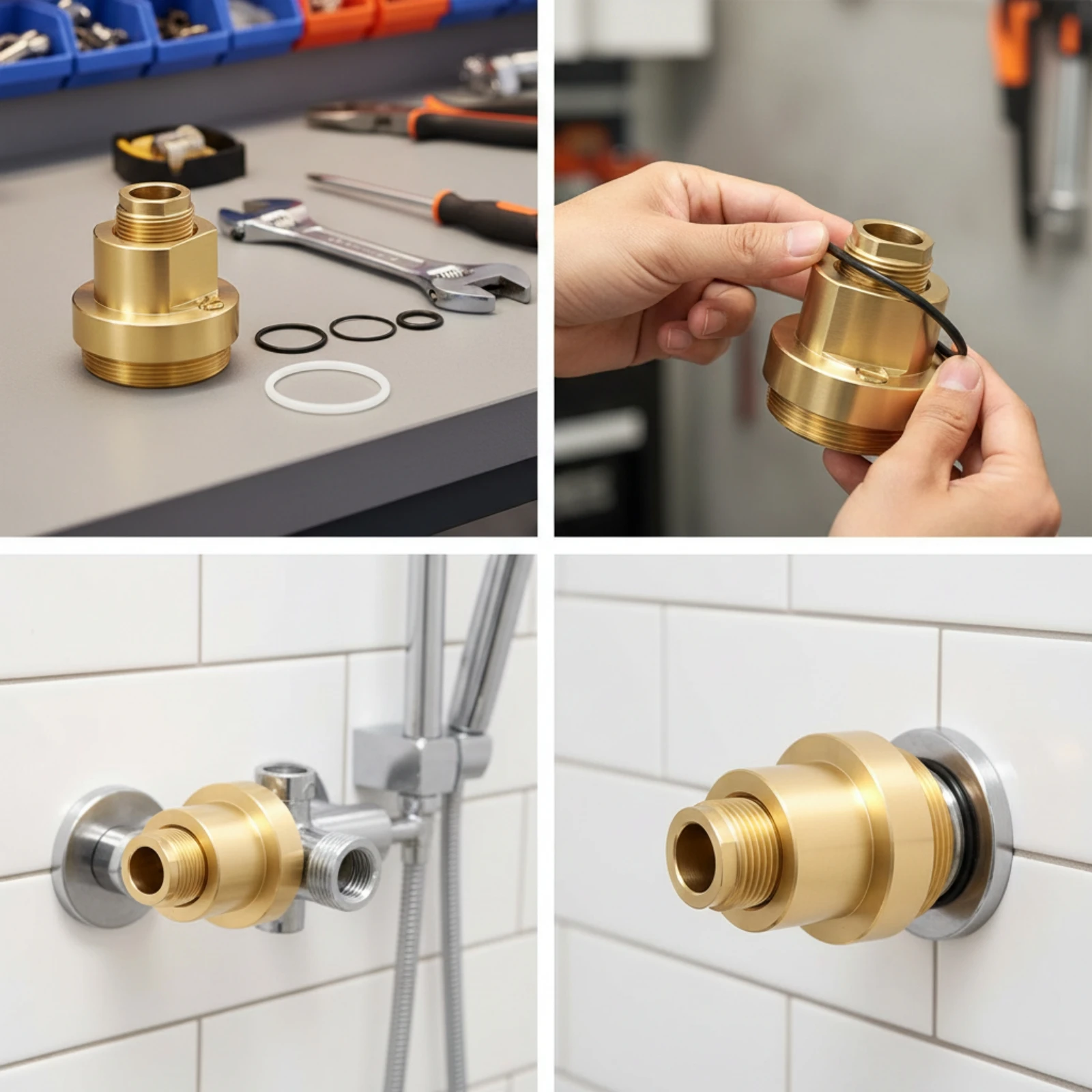 T-12A Brass Cap Assembly Replacement Symmons Shower Valve Rebuild Cap Shower Valve Rebuild Kit with Gaskets and O-Rings