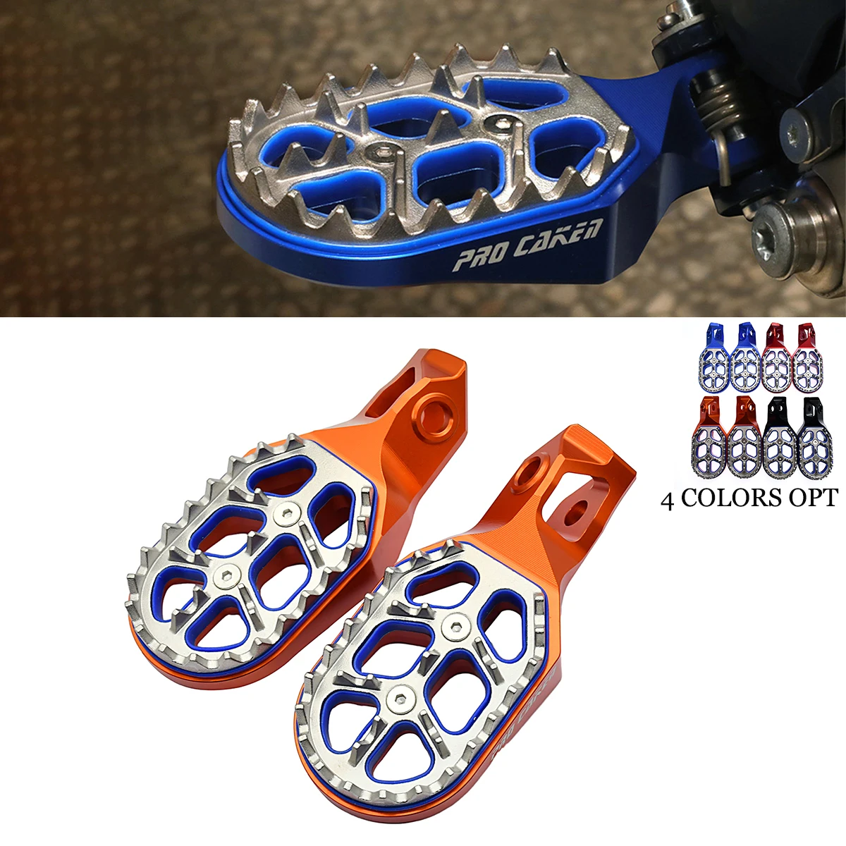 

Motorcycle CNC Foot Pegs FootRest Footpegs Rests Pedals For KTM EXC EXCF XCW XC SX XCF SXF 125 150 250 300 350 450 500 2023 2024