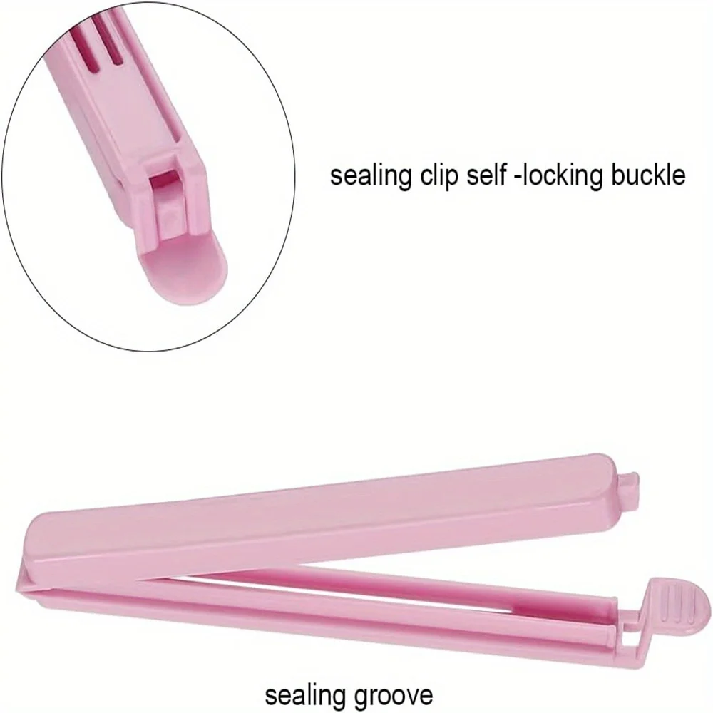 30pcs/pack Sealing Clip Bag Plastic Bag Sealing Clips Snack Bag Plastic Sealing Clip 4.7 Inches& 6 Inches