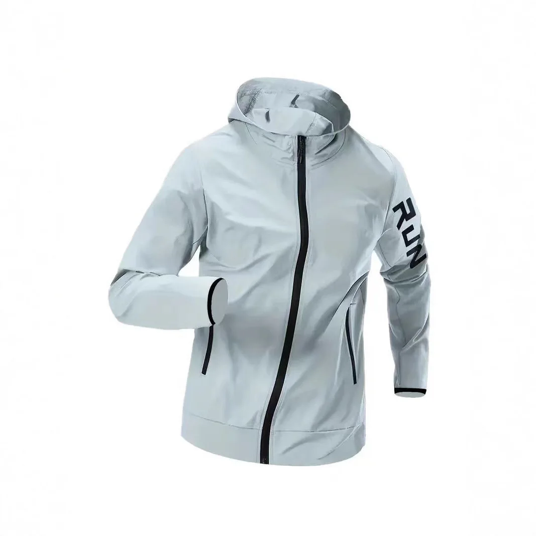Men Waterproof Sun Protection Jacket Thin Quick Dry Loose Coat Outdoor Running Training Cycling Sports Outerwear Spring Summer