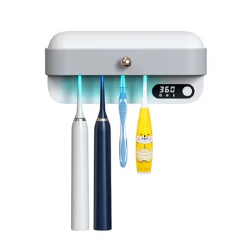 휴대용 UV 충전식 칫솔 살균기, 전동 칫솔 소독 건조용 거치대 
