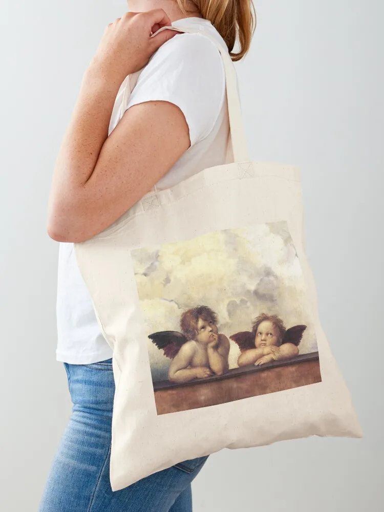 

RENAISSANCE ANGELS Winged Cherubs Tote Bag Shopper ecological bags women bag tote bag woman